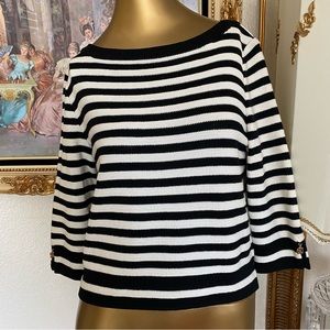 St John Sport by Marie Gray Striped Sweater